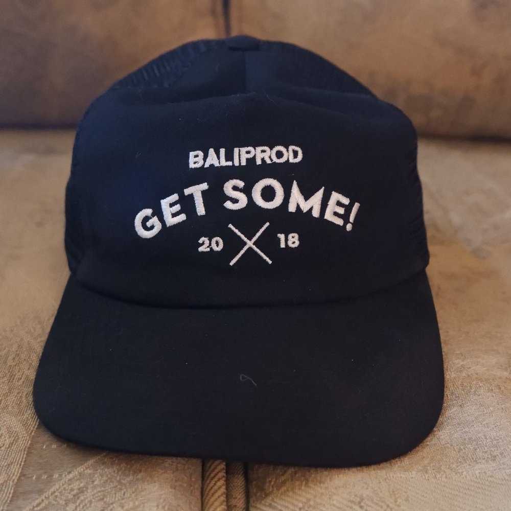 Black Snapback Trucker Hat